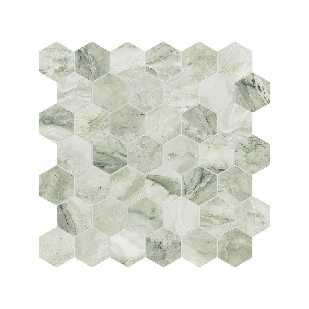 Anatolia 12" x 12" Natural Stone Honed Marble 2" Hexagon Mosaic