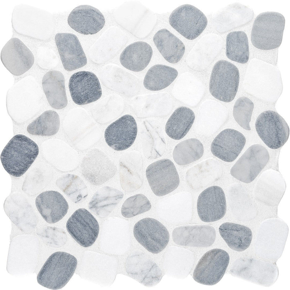 Anatolia 12" x 12" Cabana Pebble Tumbled Natural Stone Blend Pebble Mosaic