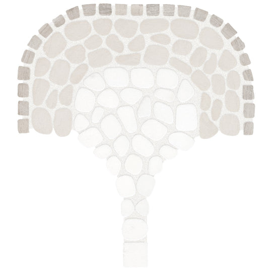 Anatolia 8" x 15" Cabana Pebble Tumbled Natural Stone Flow Pebble Mosaic