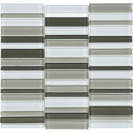Tesoro 11.25" x 11.75" Element Stacked Glass Mosaic