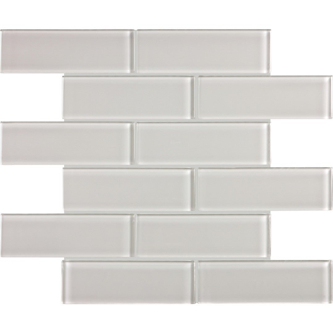 Tesoro 11.75" x 11.75" Element Interlocking Staggered Glass Mosaic