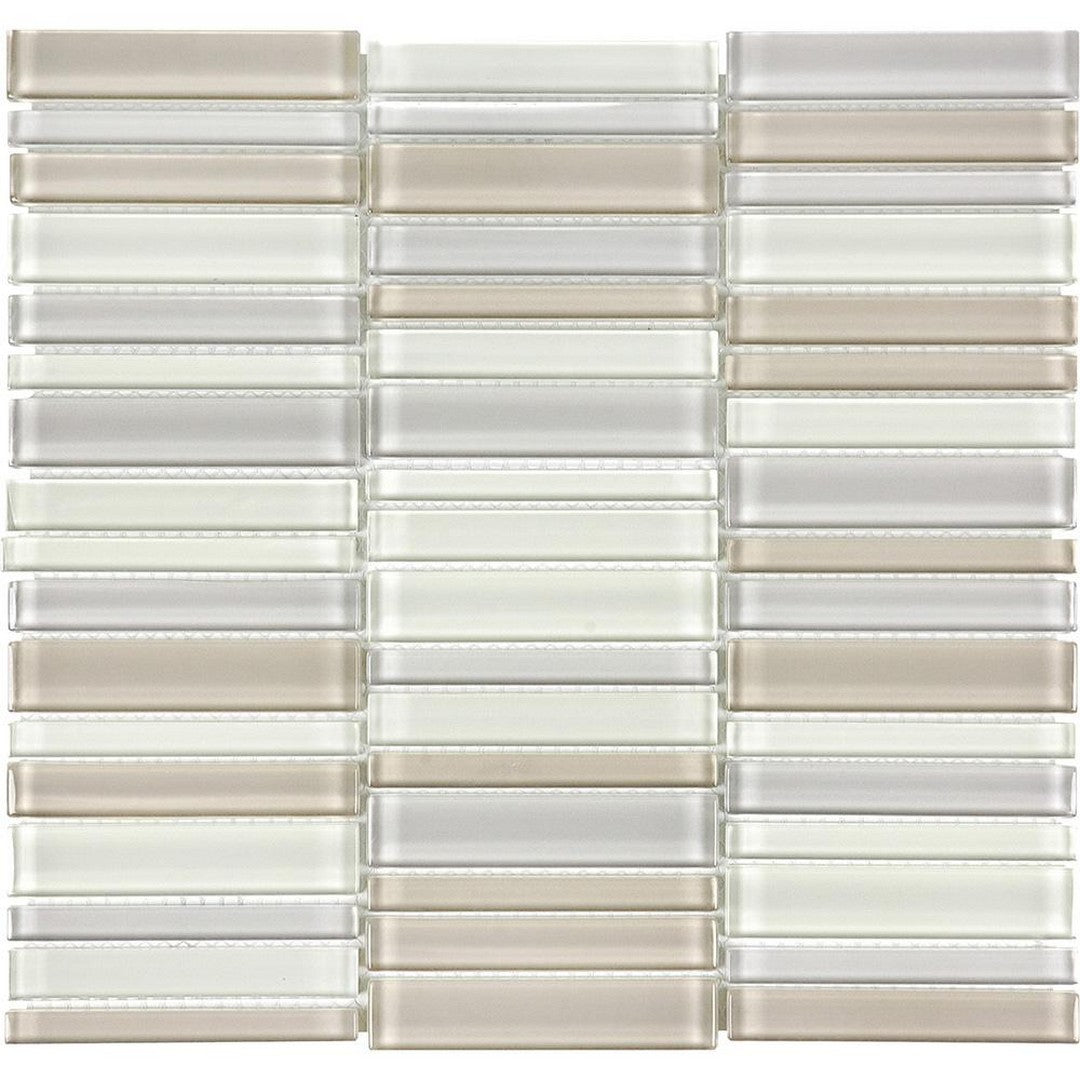 Tesoro 11.25" x 11.75" Element Stacked Glass Mosaic