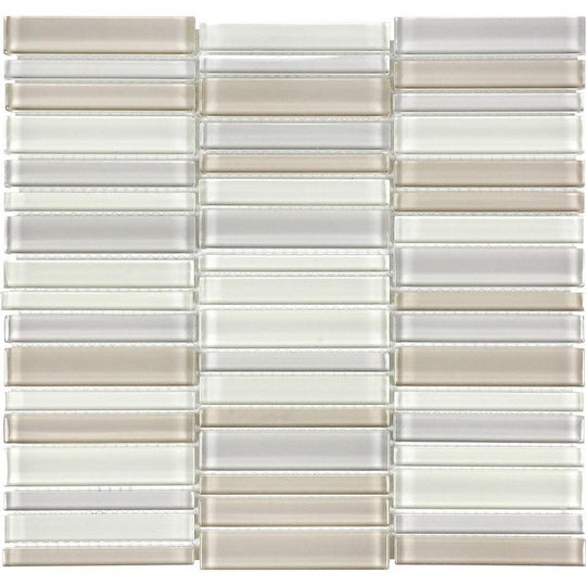 Tesoro 11.25" x 11.75" Element Stacked Glass Mosaic