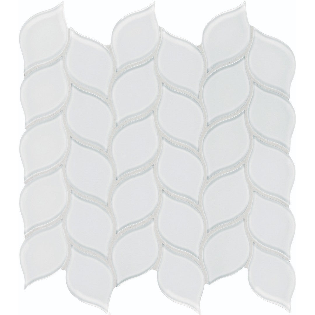Tesoro 11.25" x 11.75" Element Interlocking Petal Glass Mosaic