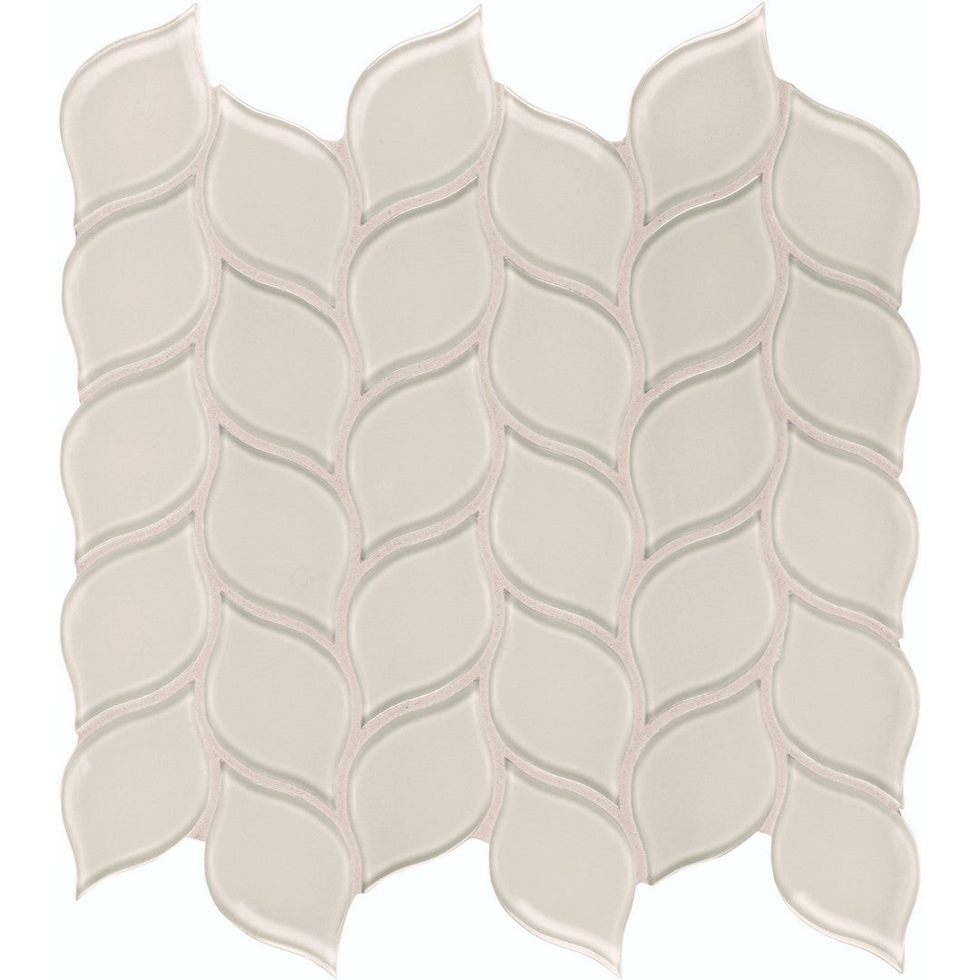 Tesoro 11.25" x 11.75" Element Interlocking Petal Glass Mosaic