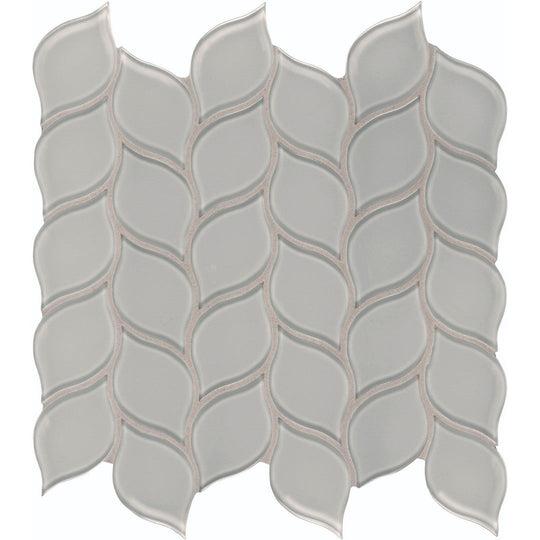 Tesoro 11.25" x 11.75" Element Interlocking Petal Glass Mosaic