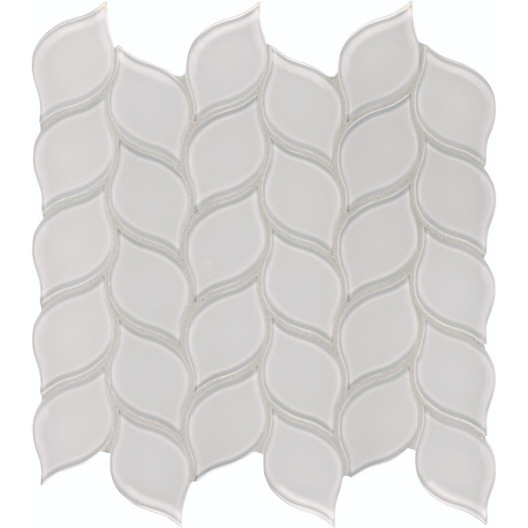 Tesoro 11.25" x 11.75" Element Interlocking Petal Glass Mosaic