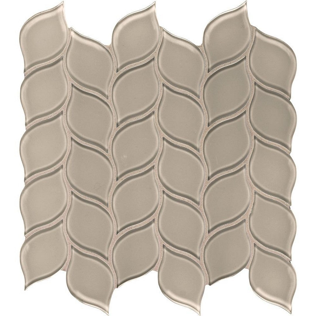 Tesoro 11.25" x 11.75" Element Interlocking Petal Glass Mosaic