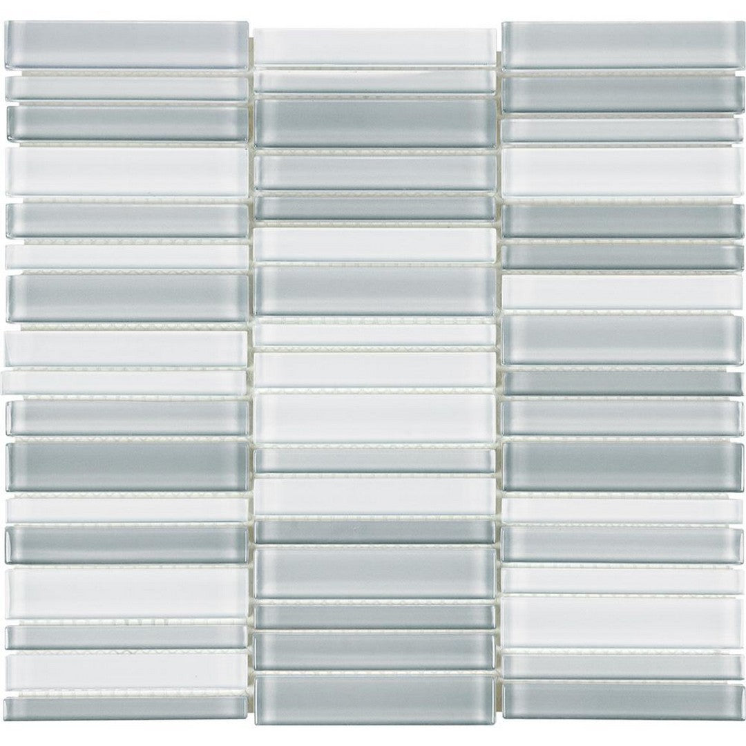 Tesoro 11.25" x 11.75" Element Stacked Glass Mosaic