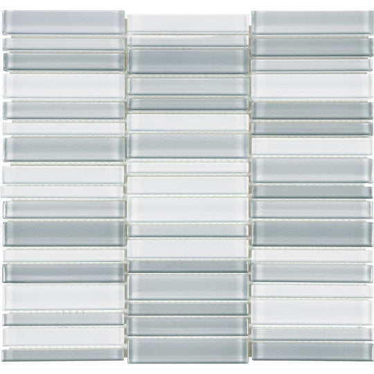 Tesoro 11.25" x 11.75" Element Stacked Glass Mosaic