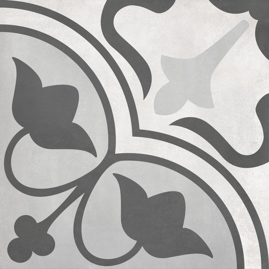 Tesoro 8" x 8" Form Pressed Matte Clover Deco Porcelain Tile