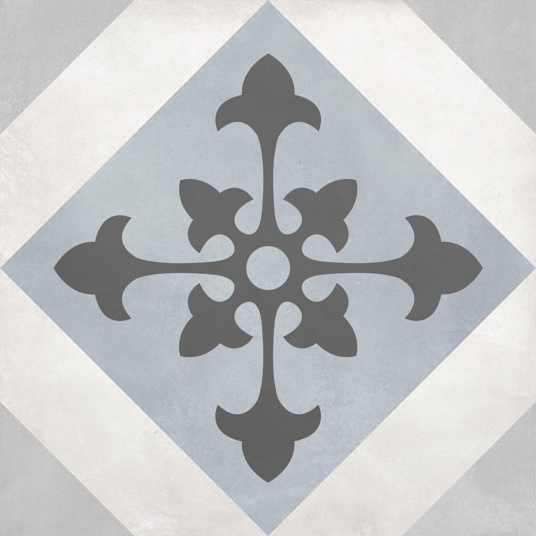 Tesoro 8" x 8" Form Pressed Matte Northstar Deco Porcelain Tile