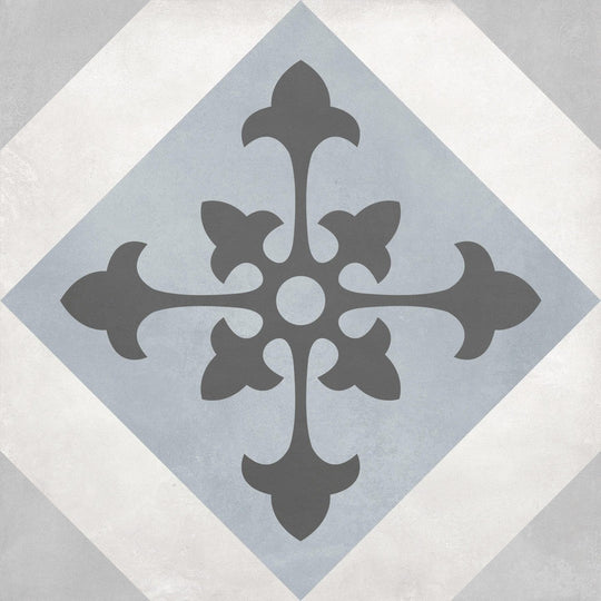 Tesoro 8" x 8" Form Pressed Matte Northstar Deco Porcelain Tile