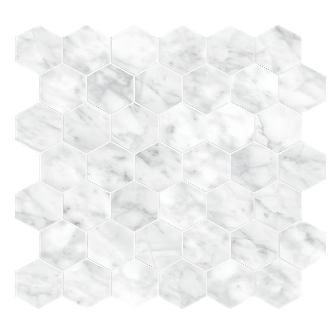 Tesoro 11.75" x 13.25" La Marca Rectified Matte 2" Hexagon Porcelain Mosaic