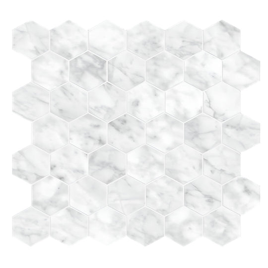 Tesoro 11.75" x 13.25" La Marca Rectified Matte 2" Hexagon Porcelain Mosaic