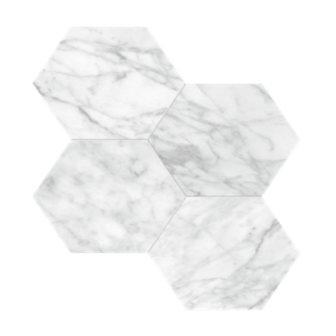 Tesoro 11.5" x 12" La Marca Rectified Matte 6" Hexagon Porcelain Mosaic