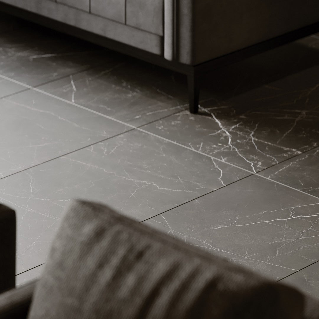 Tesoro-24-x-48-La-Marca-Rectified-Matte-Porcelain-Tile-Nero-Venato