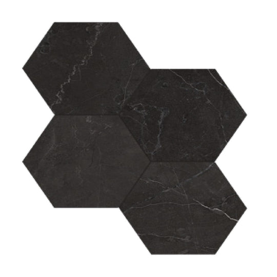 Tesoro 11.5" x 12" La Marca Rectified Matte 6" Hexagon Porcelain Mosaic