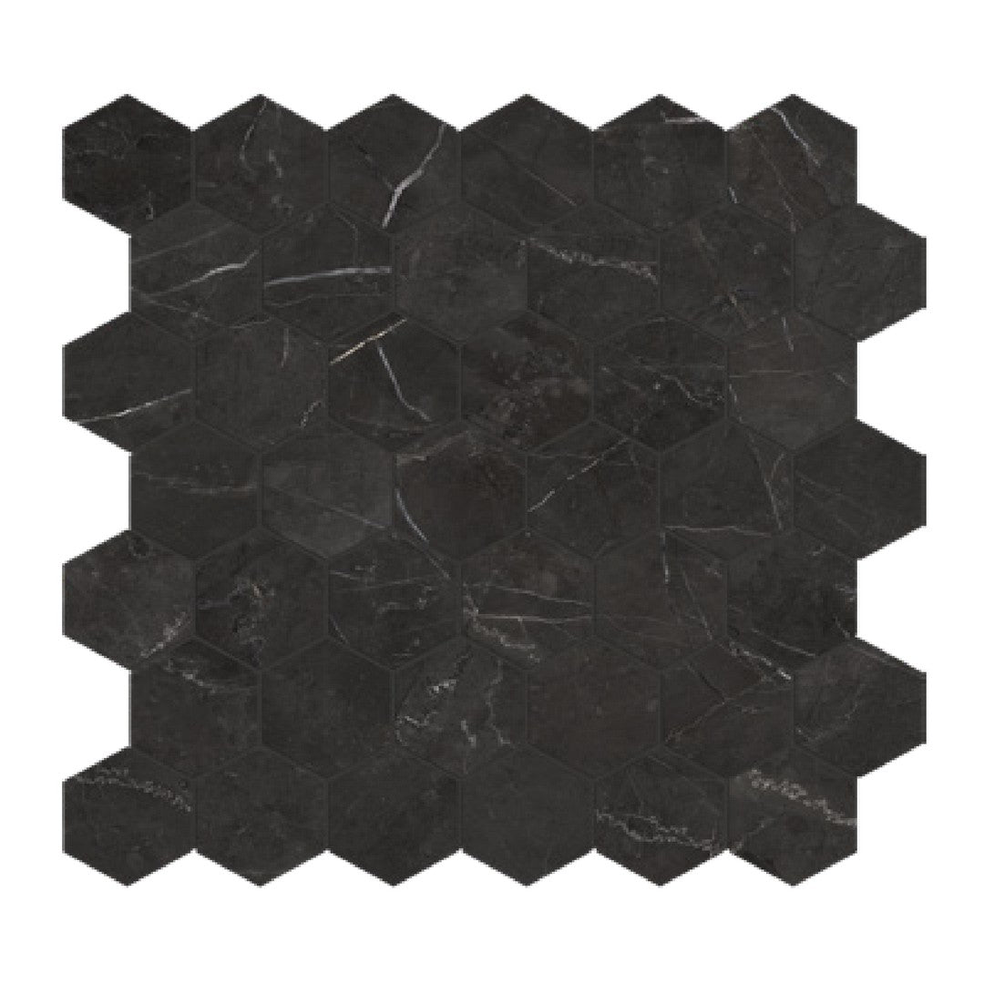 Tesoro 11.75" x 13.25" La Marca Rectified Polished 2" Hexagon Porcelain Mosaic