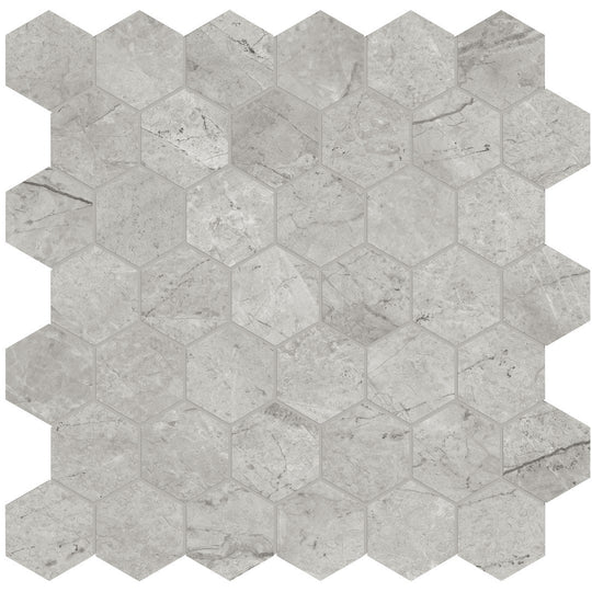 Tesoro 11.75" x 13.25" La Marca Rectified Matte 2" Hexagon Porcelain Mosaic