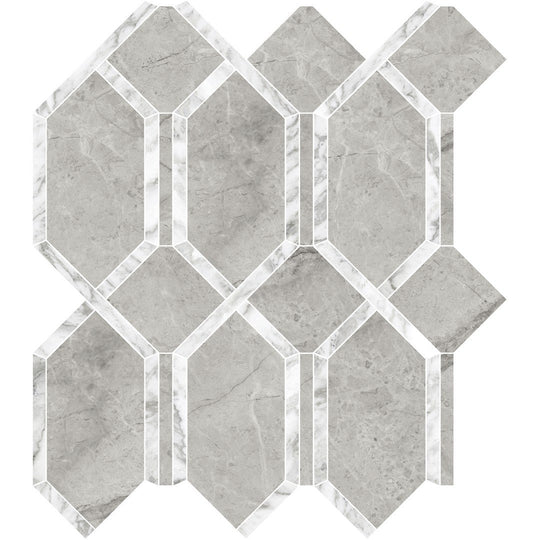 Tesoro 13.75" x 11.75" La Marca Rectified Polished Modella Porcelain Mosaic