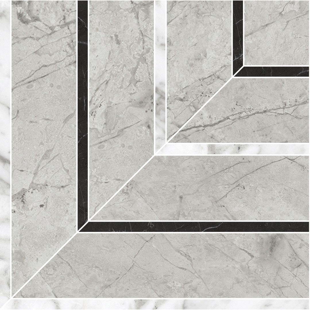 Tesoro 8" x 8" La Marca Rectified Matte Picco Porcelain Mosaic