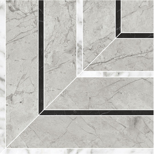 Tesoro 8" x 8" La Marca Rectified Matte Picco Porcelain Mosaic
