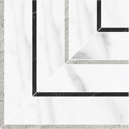 Tesoro 8" x 8" La Marca Rectified Matte Picco Porcelain Mosaic
