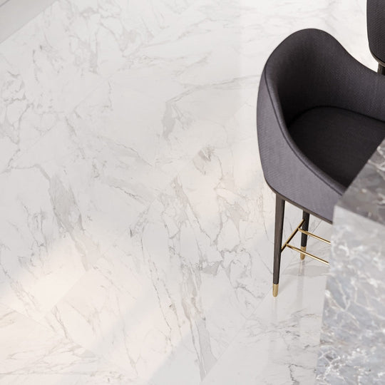 Tesoro-24-x-48-La-Marca-Rectified-Matte-Porcelain-Tile-Statuarietto