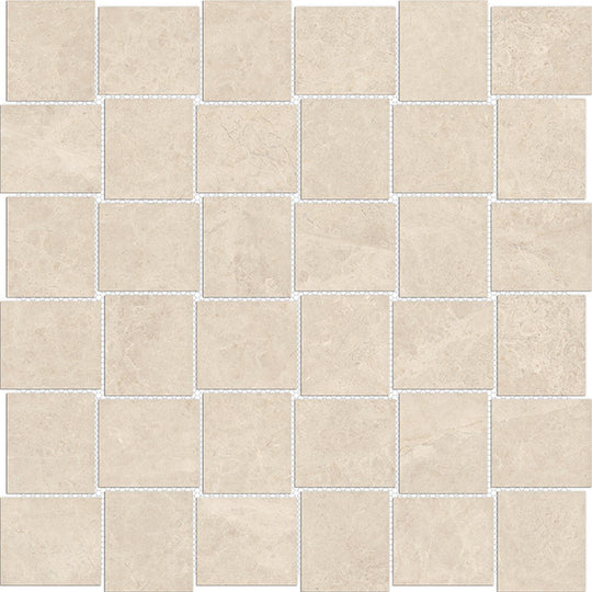 Tesoro 12" x 12" Mayfair Rectified Polished Basketweave Porcelain Mosaic