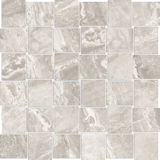 Tesoro 12" x 12" Mayfair Rectified Polished Basketweave Porcelain Mosaic
