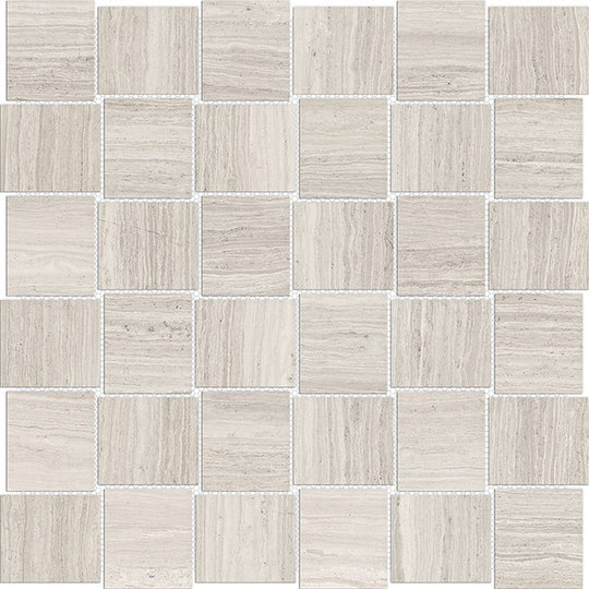Tesoro 12" x 12" Mayfair Rectified Polished Basketweave Porcelain Mosaic