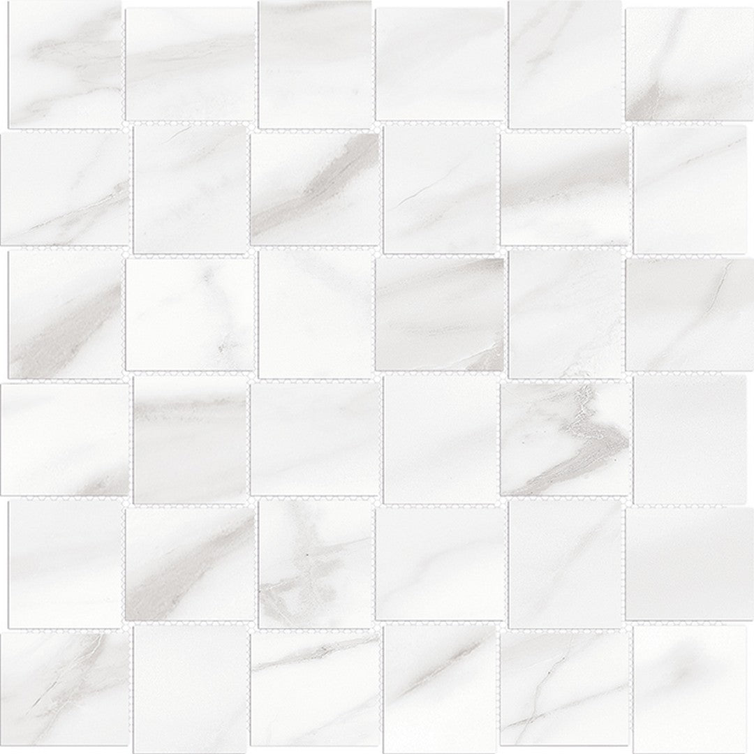 Tesoro 11.75" x 11.75" Mayfair Rectified Matte Basketweave Porcelain Mosaic
