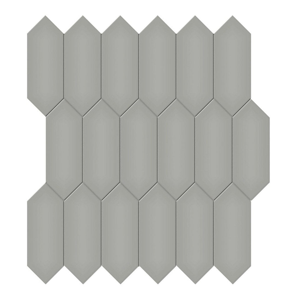 Tesoro 12.5" x 11.5" Soho Pressed Matte Porcelain Picket Mosaic