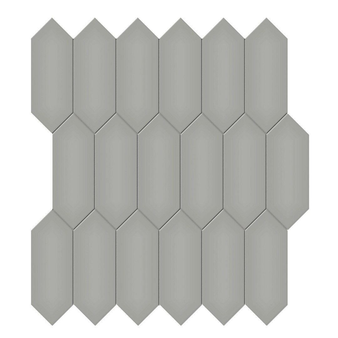 Tesoro 12.5" x 11.5" Soho Pressed Matte Porcelain Picket Mosaic