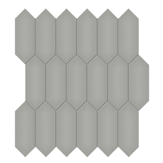 Tesoro 12.5" x 11.5" Soho Pressed Matte Porcelain Picket Mosaic