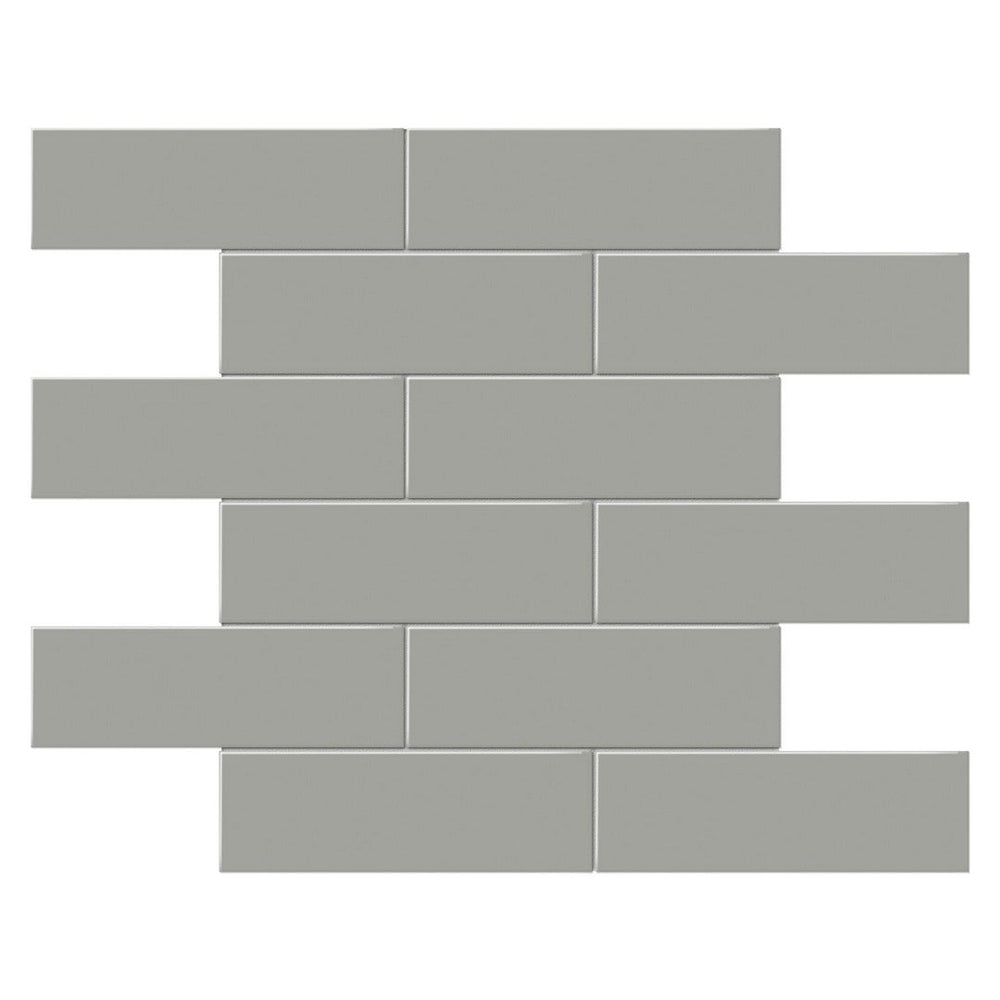 Tesoro 11.75" x 11.75" Soho Pressed Matte Porcelain Brick Mosaic