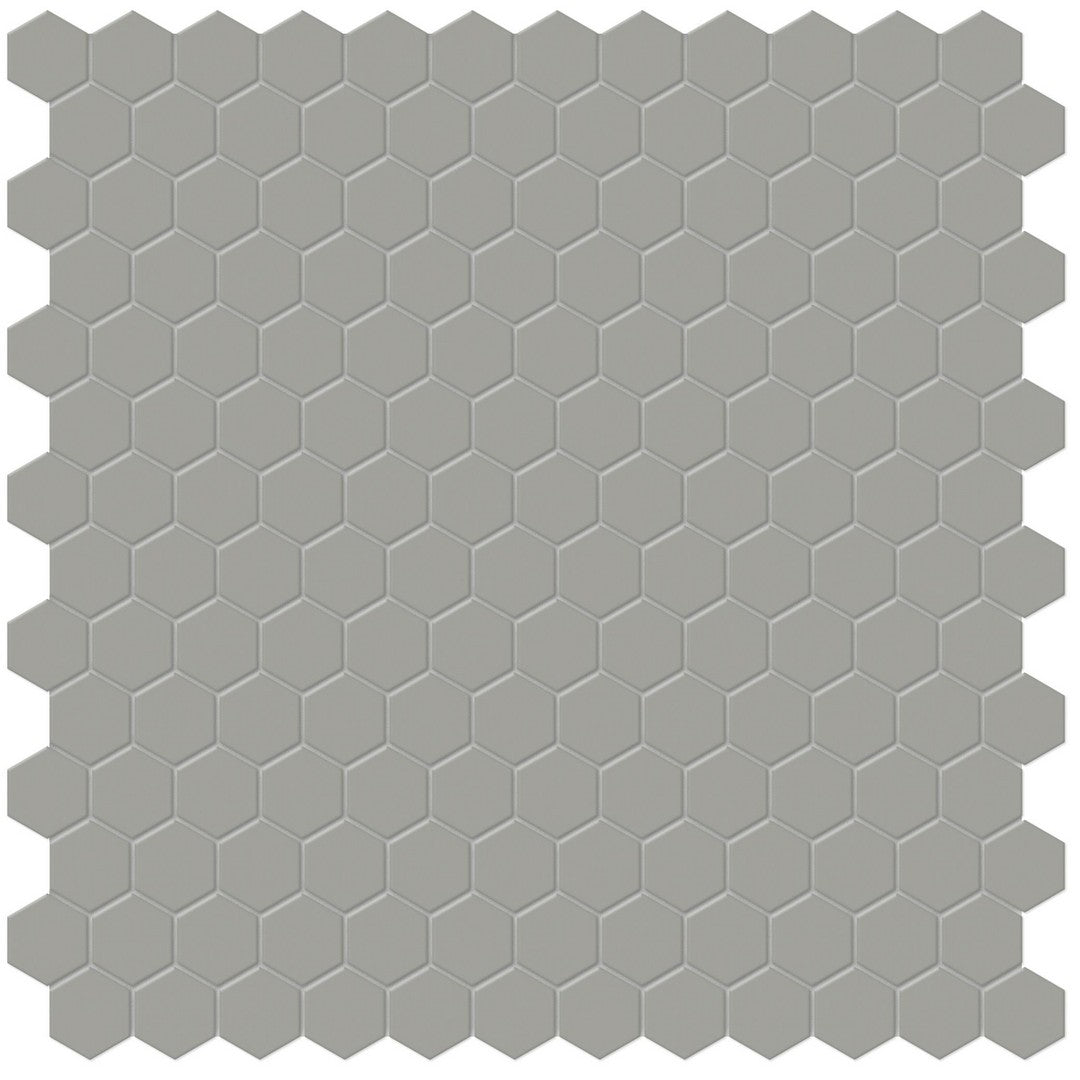 Tesoro 11.75" x 11.5" Soho Pressed Matte Porcelain 1" Hexagon Mosaic