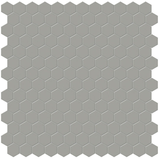 Tesoro 11.75" x 11.5" Soho Pressed Matte Porcelain 1" Hexagon Mosaic