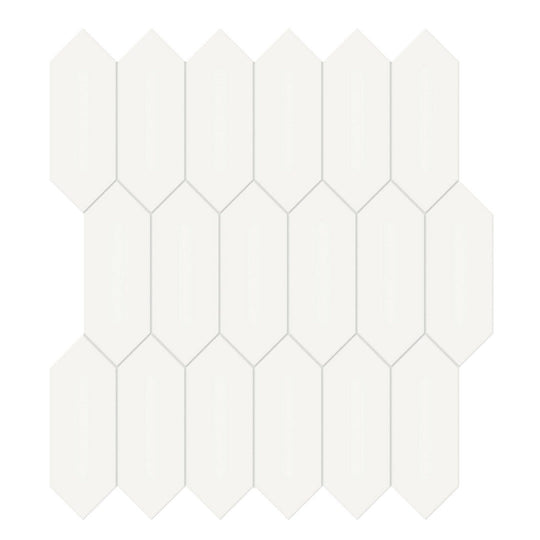 Tesoro 12.5" x 11.5" Soho Pressed Matte Porcelain Picket Mosaic