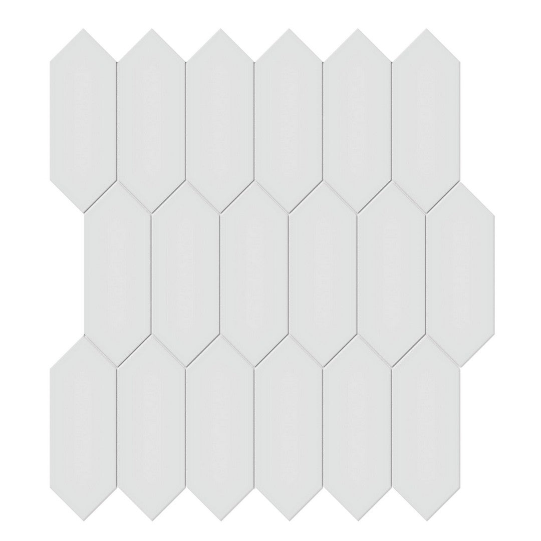 Tesoro 12.5" x 11.5" Soho Pressed Matte Porcelain Picket Mosaic