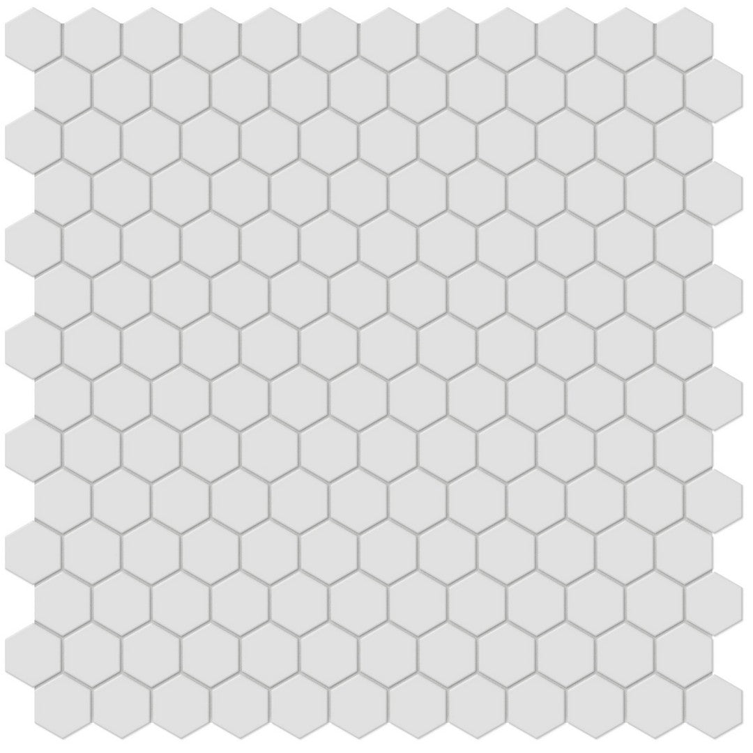 Tesoro 11.75" x 11.5" Soho Pressed Matte Porcelain 1" Hexagon Mosaic