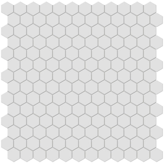 Tesoro 11.75" x 11.5" Soho Pressed Matte Porcelain 1" Hexagon Mosaic