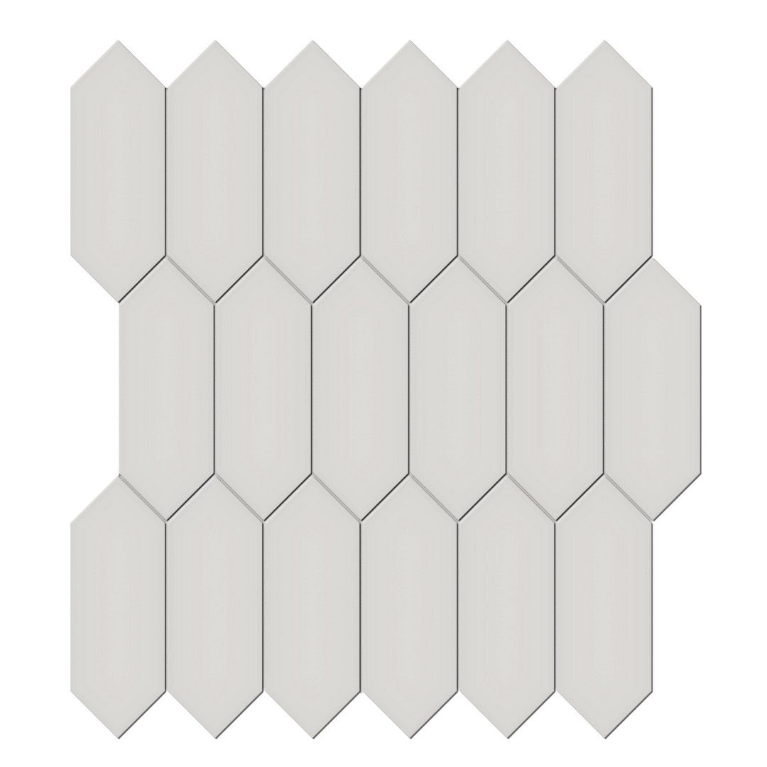 Tesoro 12.5" x 11.5" Soho Pressed Matte Porcelain Picket Mosaic