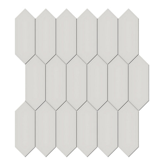 Tesoro 12.5" x 11.5" Soho Pressed Matte Porcelain Picket Mosaic