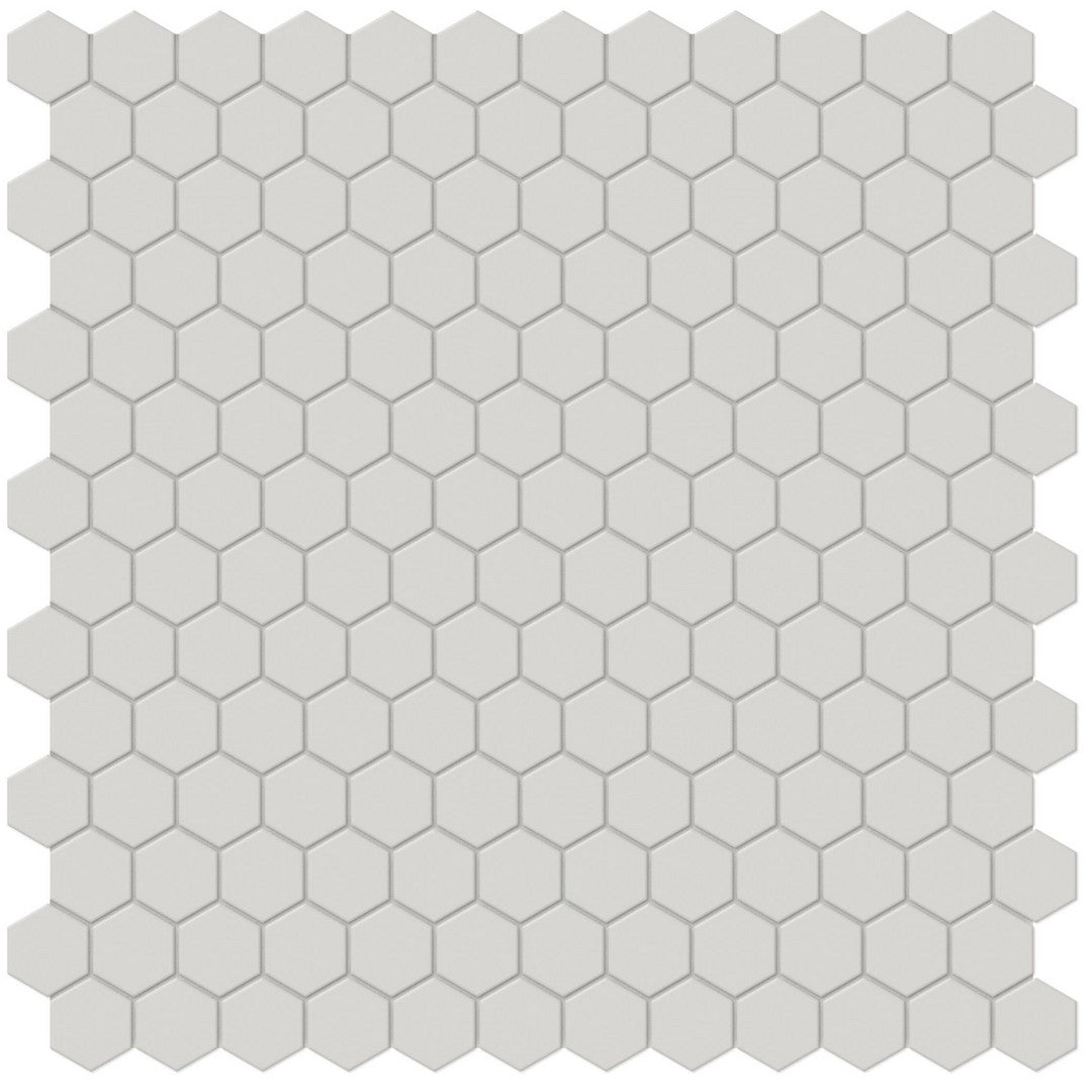 Tesoro 11.75" x 11.5" Soho Pressed Matte Porcelain 1" Hexagon Mosaic