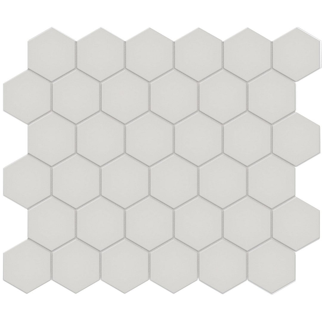 Tesoro 11.5" x 10.75" Soho Pressed Matte Porcelain 2" Hexagon Mosaic
