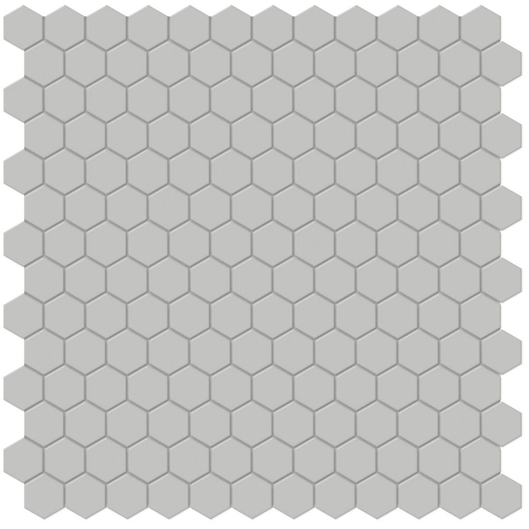 Tesoro 11.75" x 11.5" Soho Pressed Matte Porcelain 1" Hexagon Mosaic