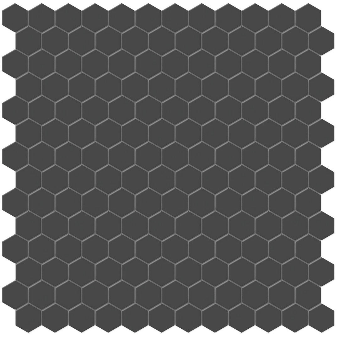 Tesoro 11.75" x 11.5" Soho Pressed Matte Porcelain 1" Hexagon Mosaic