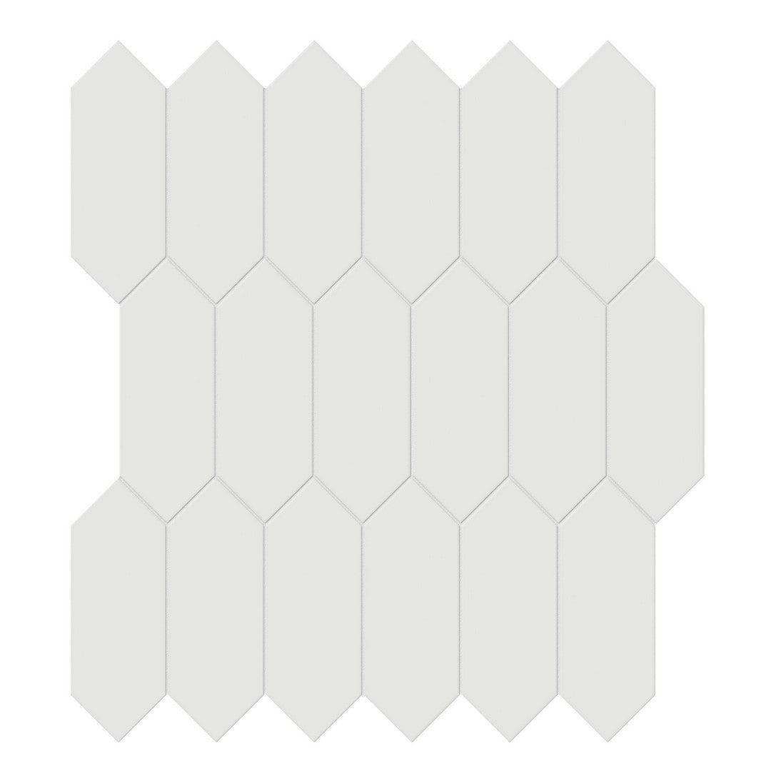 Tesoro 12.5" x 11.5" Soho Pressed Matte Porcelain Picket Mosaic